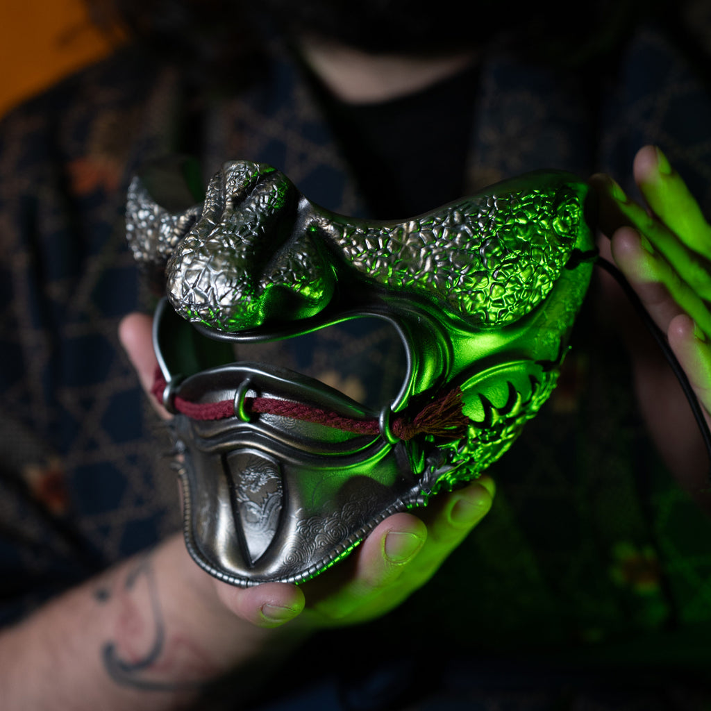 Menpō Dragon Samouraï Mask