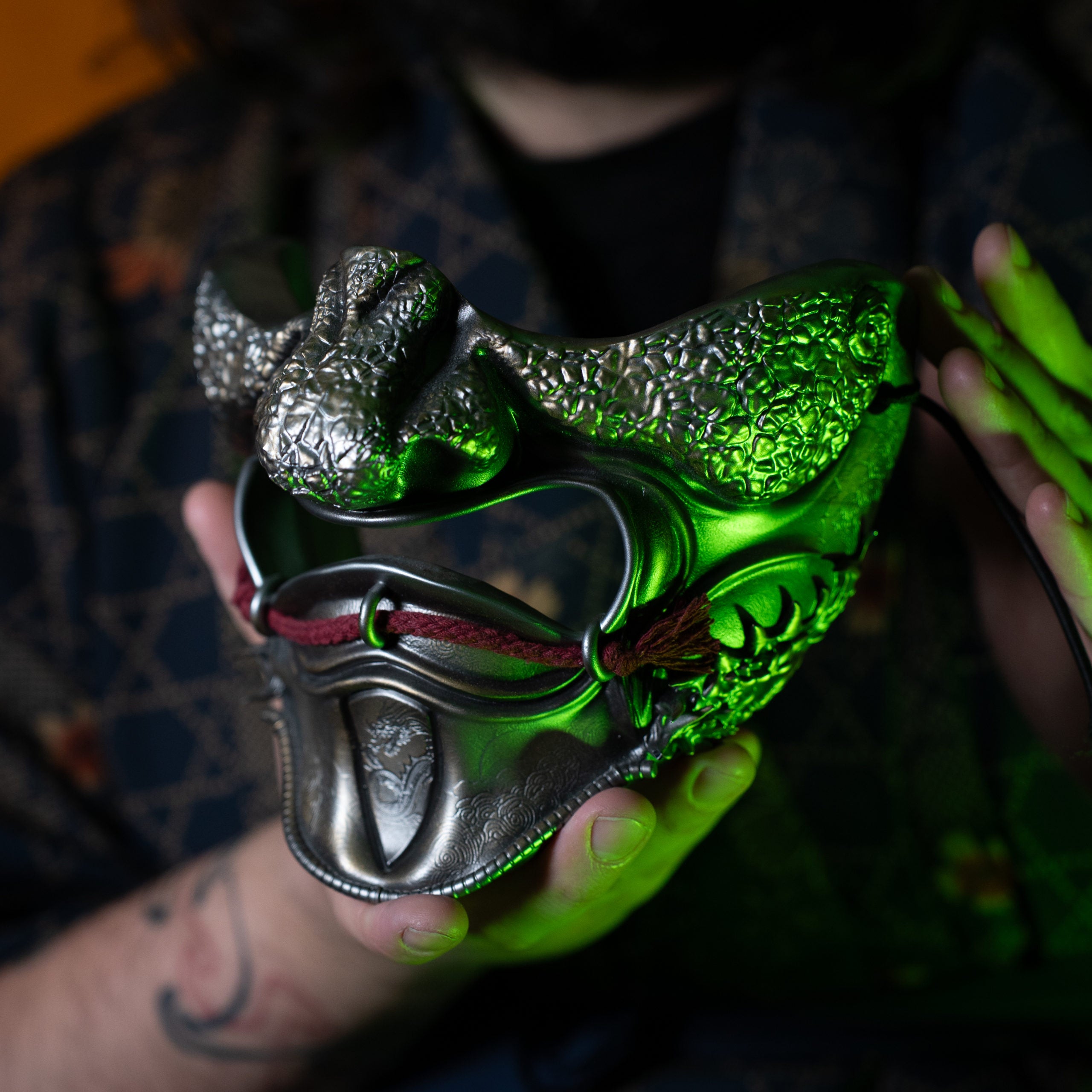 Menpō Dragon Samouraï Mask