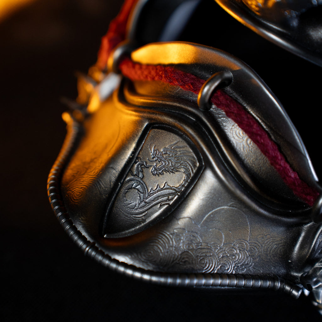 Menpō Dragon Samouraï Mask