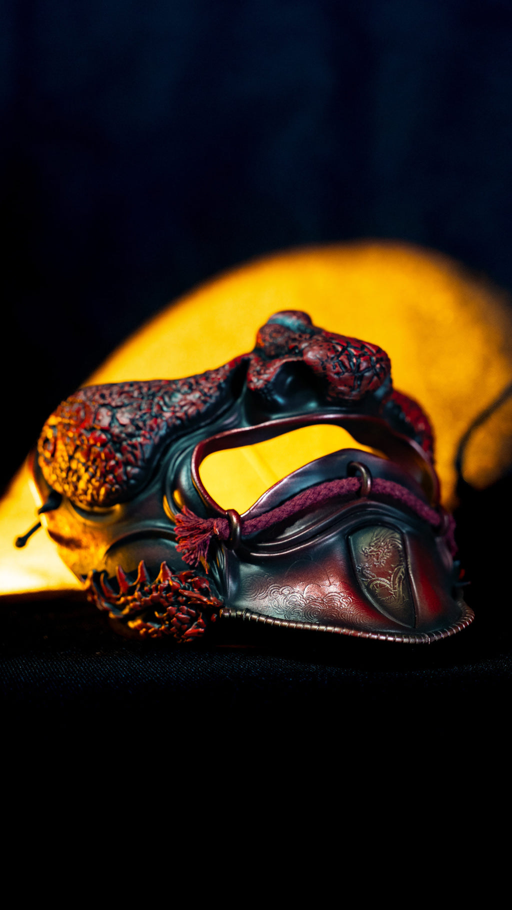 Menpō Dragon Samouraï Mask