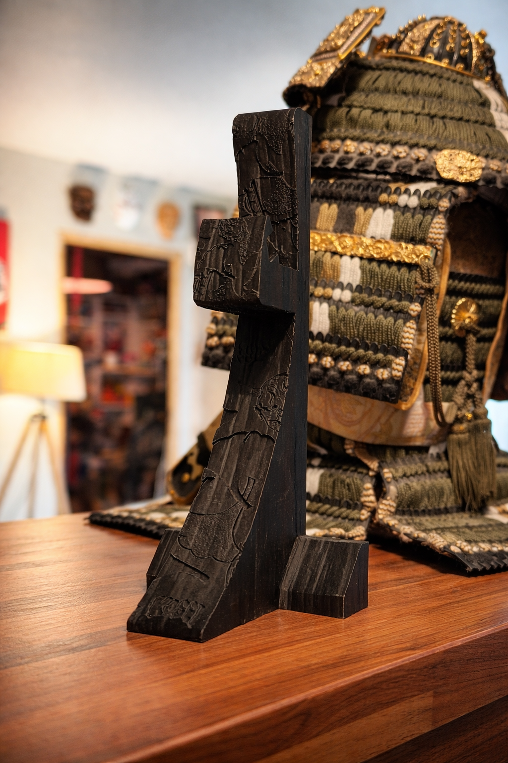 Support pour masque japonais oni tengu kitsune