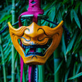 masque menpō japonais samouraï kyubi