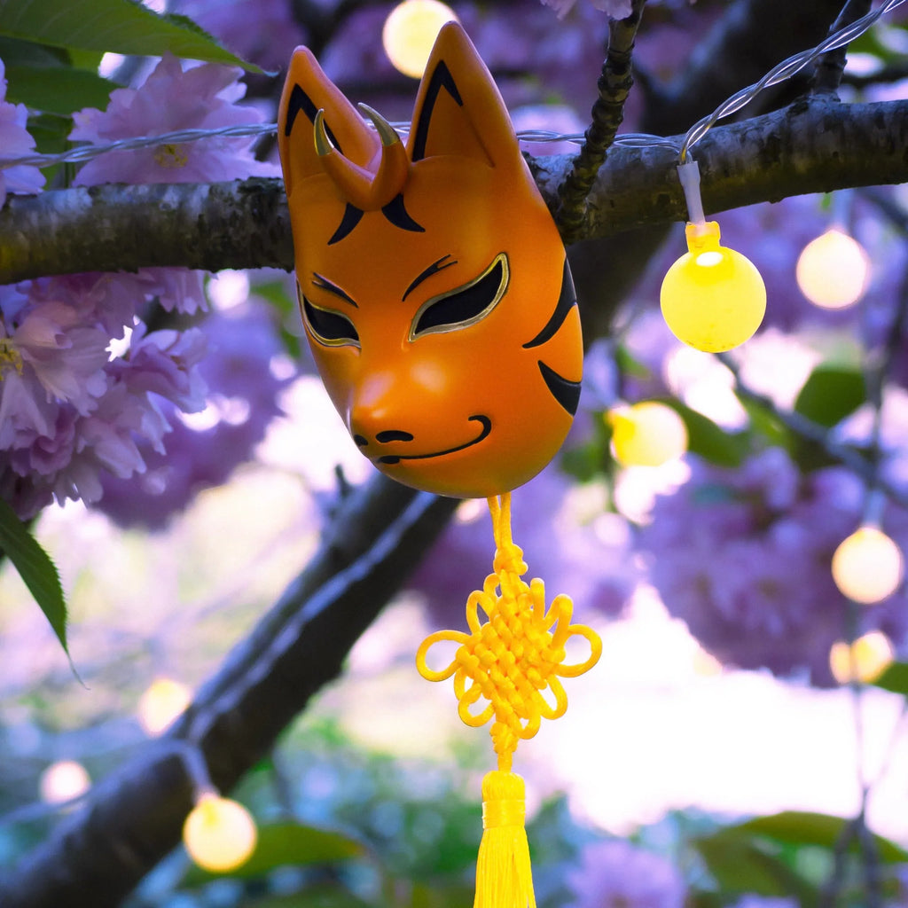 masque kitsune japonais artisanal naruto