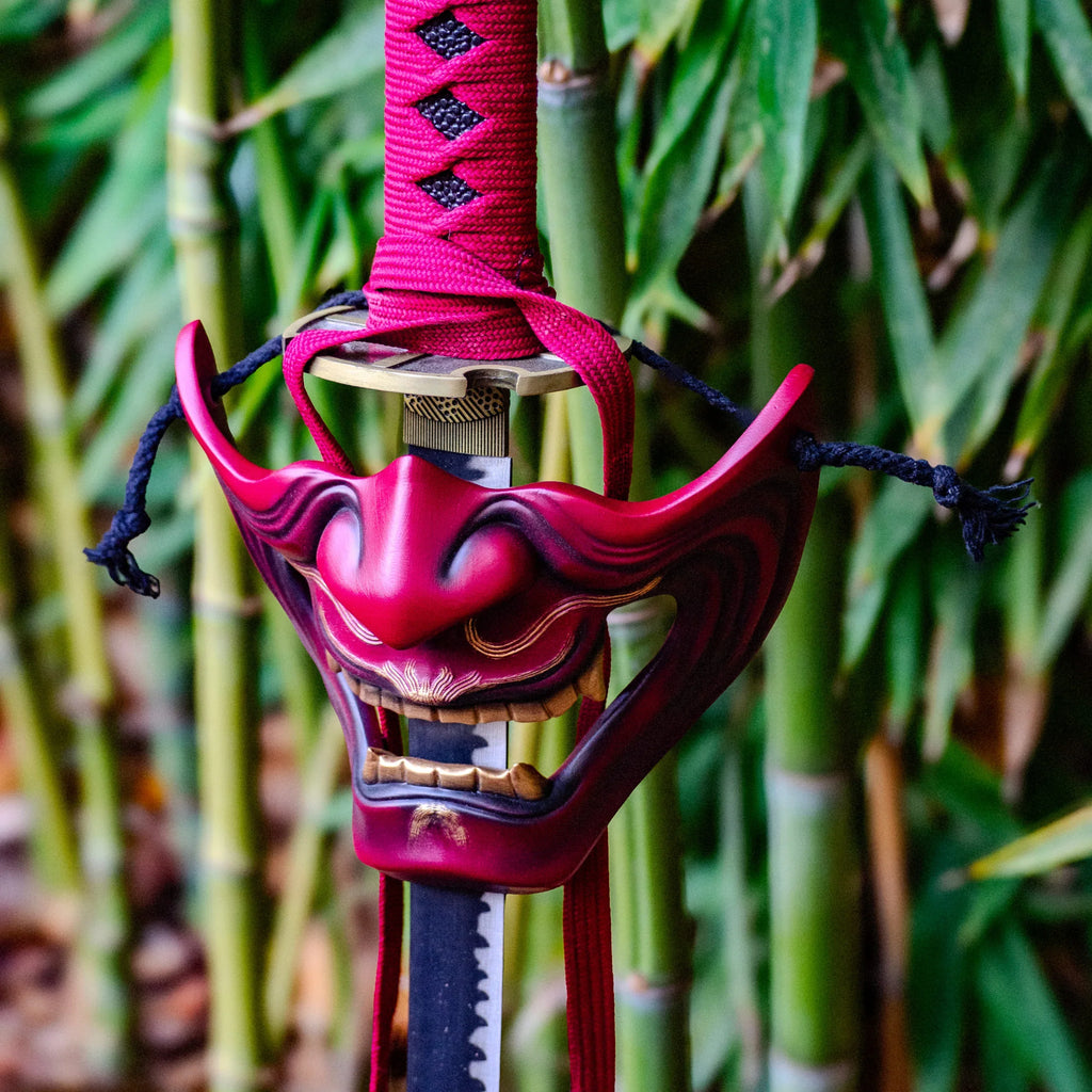 masque menpō japonais samouraï oni