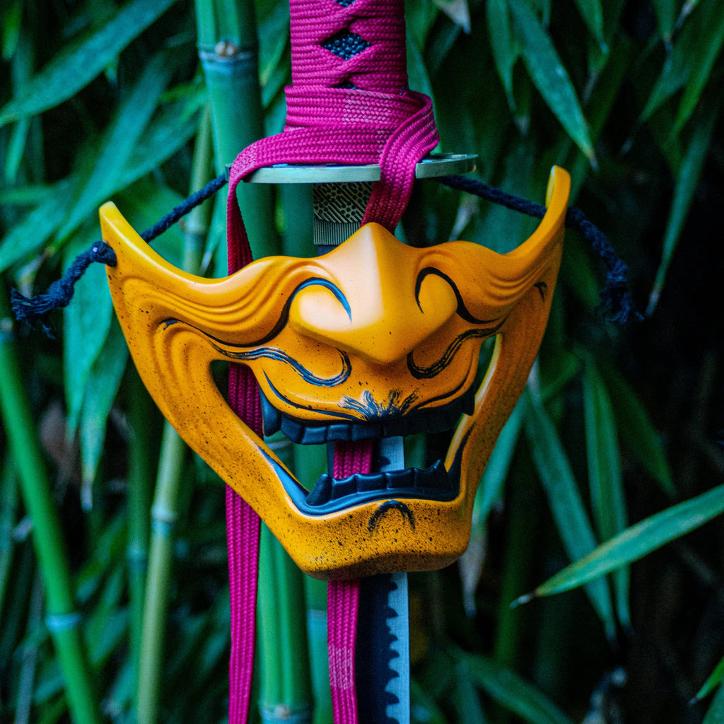 masque menpo japonais samurai kyubi